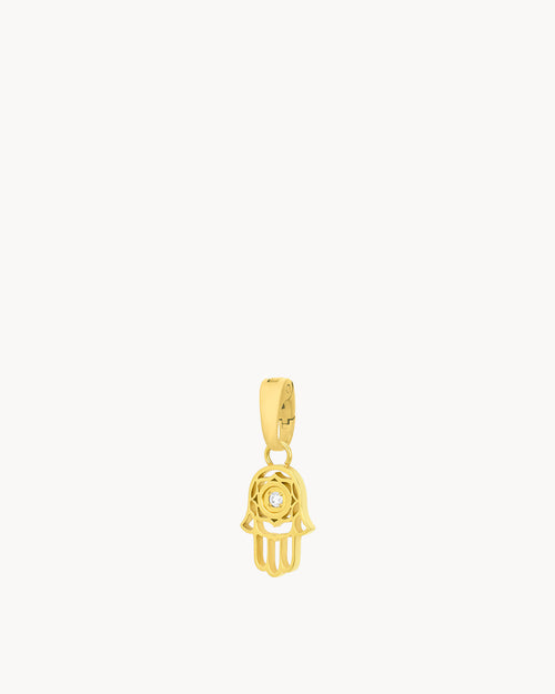 Hand of Fatima Pendant, Gold
