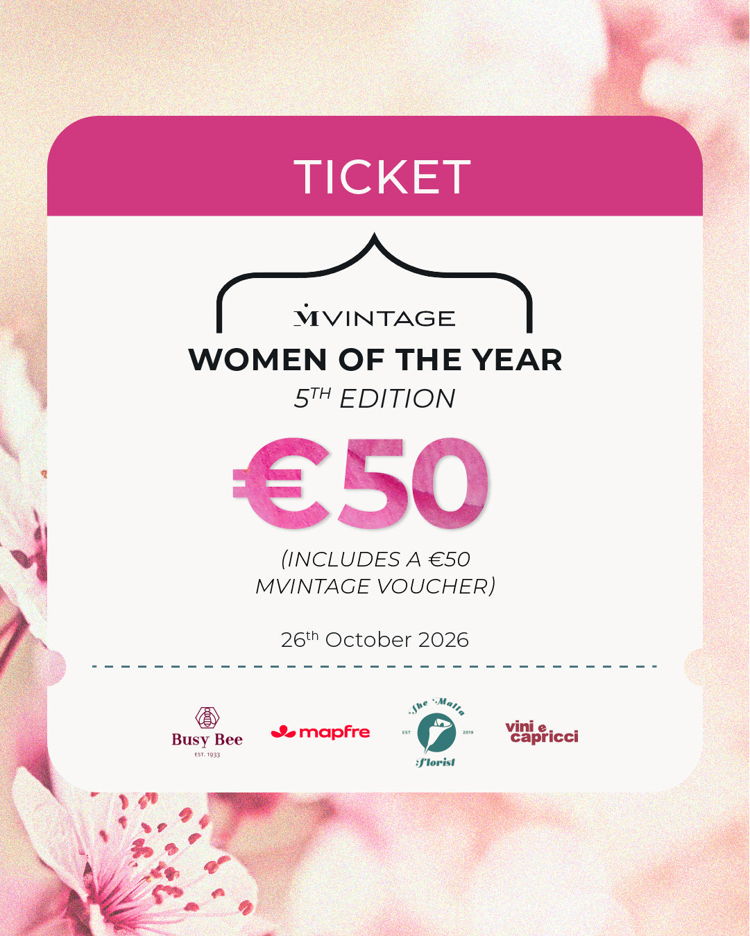 Women of the Year 2026 Red Carpet Event Ticket