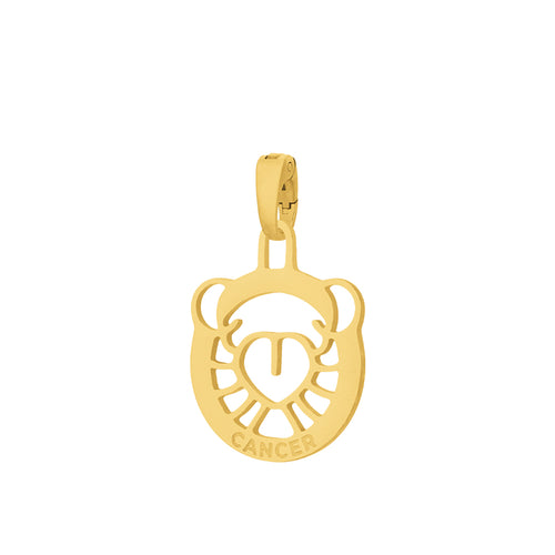 Cancer Pendant, Gold (June 21 - Jul 22)