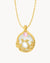 July Joy Mother Of Pearl Turtle Halo Pendant Set