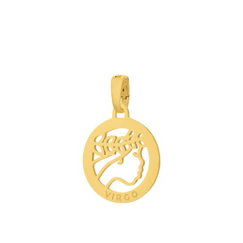 Virgo Pendant, Gold (Aug 23 - Sep 22)