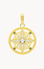 Compass Pendant, Gold