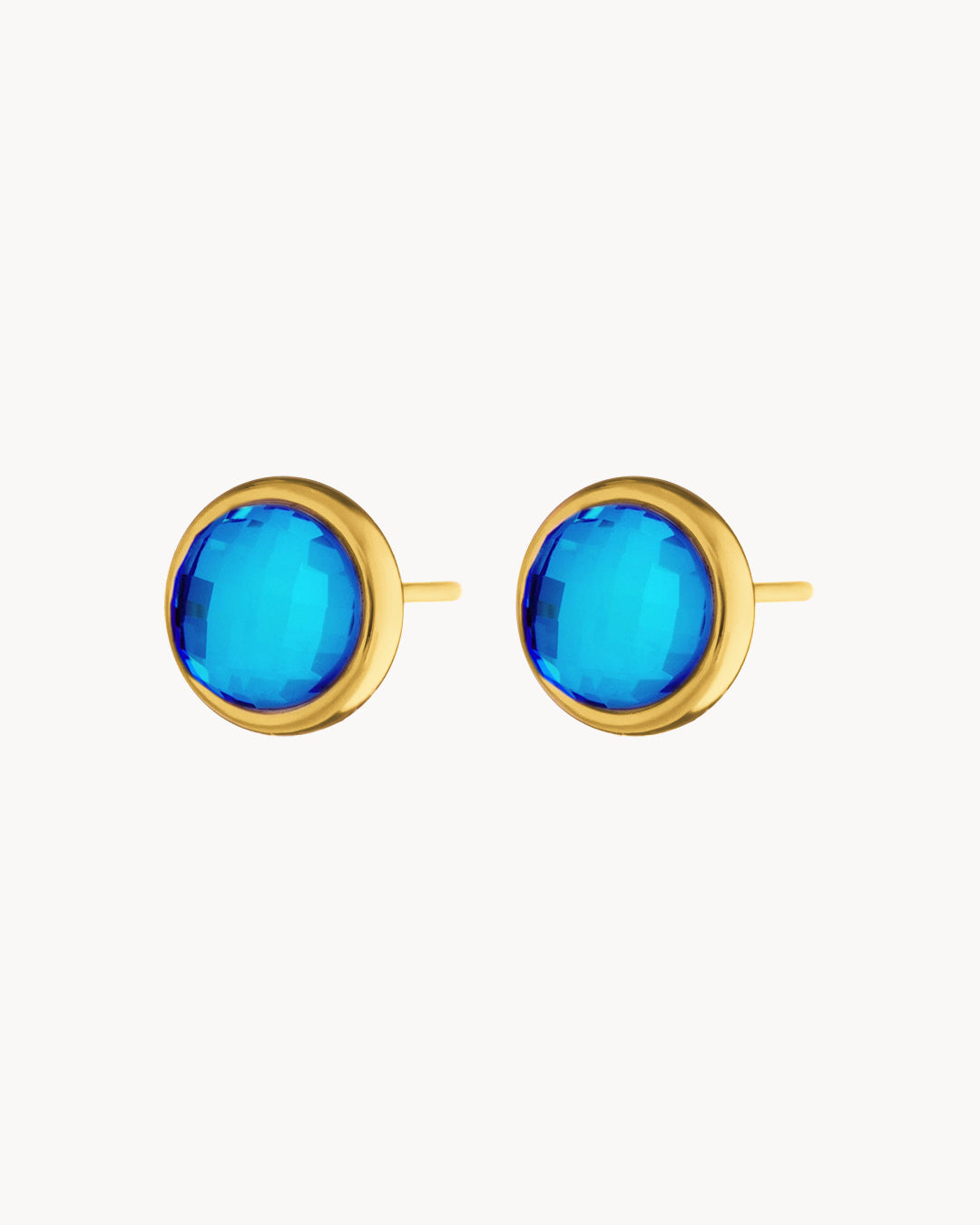 Σκουλαρίκια Dainty Stud, υπογραφή Birthstone, χρυσό