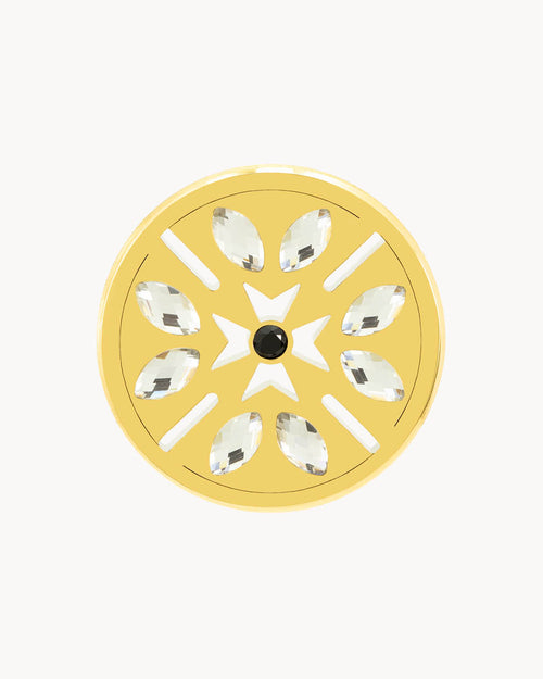 Hope Maltese Cross Twist Coin, Gold
