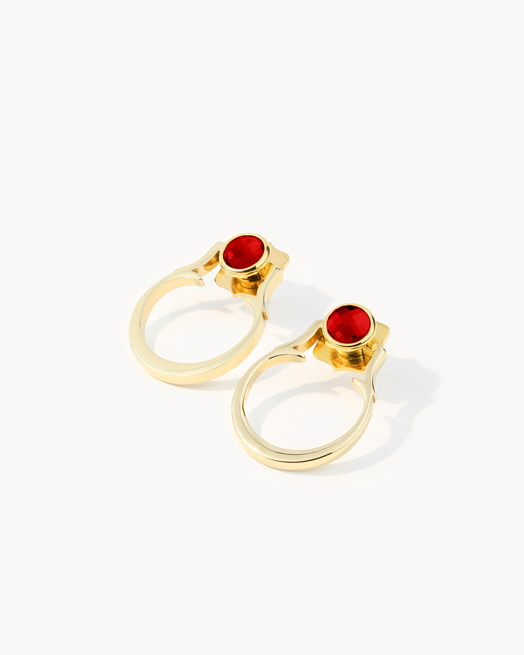 Birthstone Classic Ħabbata Earring Set, Gold