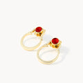 January Birthstone Passion Classic Ħabbata Earring Set, Gold