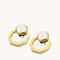 Faith Octagon Ħabbata Earring Set, Gold