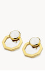 Faith Octagon Ħabbata Earring Set, Gold