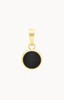 Power Stone Black Cateye Ħabbata Pendant, Gold
