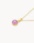 Birthday Dainty Signature Birthstone Necklace Set, Gold