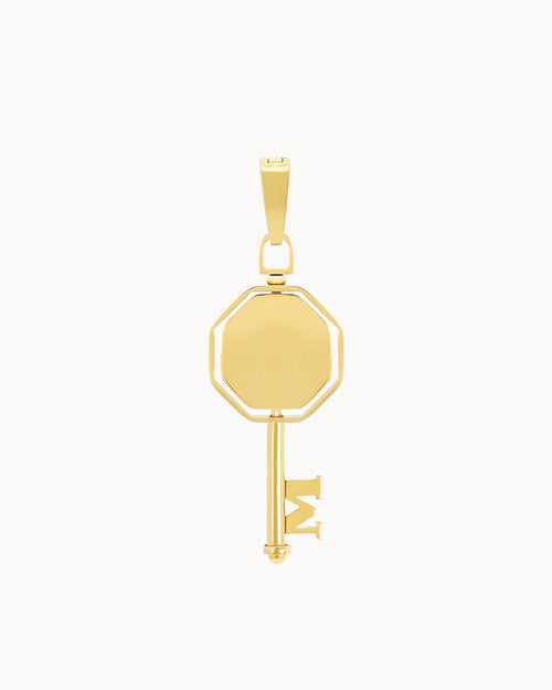 Muftieħ Spin Engravable Pendant, Gold
