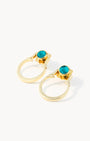 May Birthstone Friendship Classic Ħabbata Earring Set, Gold