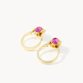 July Birthstone Joy Classic Ħabbata Earring Set, Gold