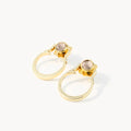 October Birthstone Love Classic Ħabbata Earring Set, Gold
