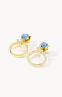 December Birthstone Uniqueness Maltese Cross  Ħabbata Earring Set, Gold