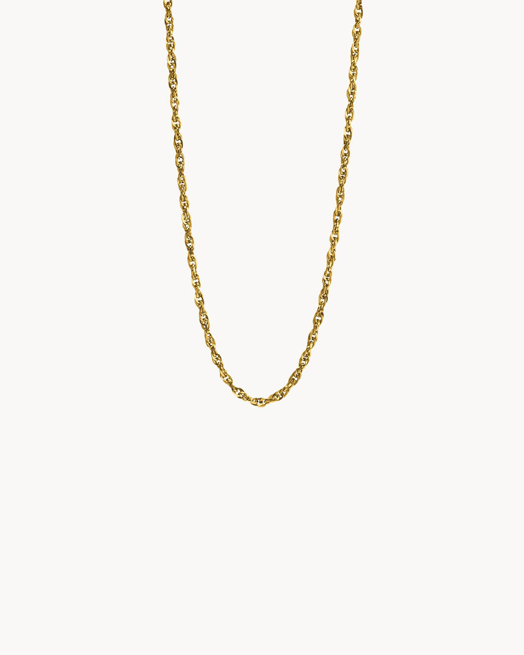 Dainty Shimmer Rope Chain, Gold
