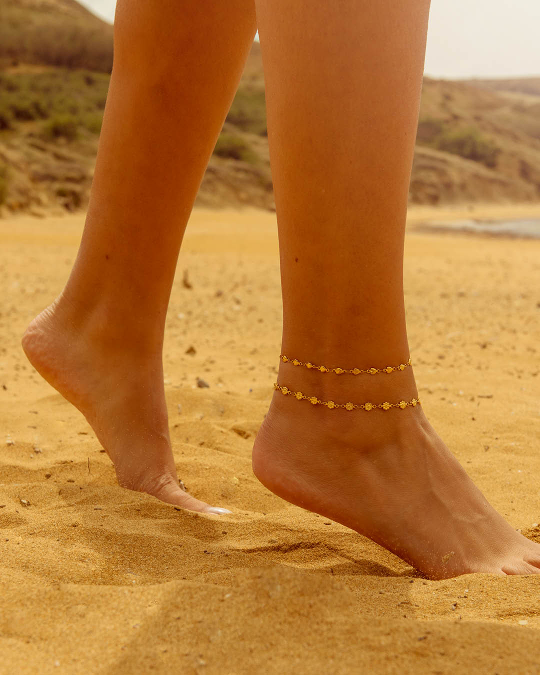 Summer Love Anklet, Gold