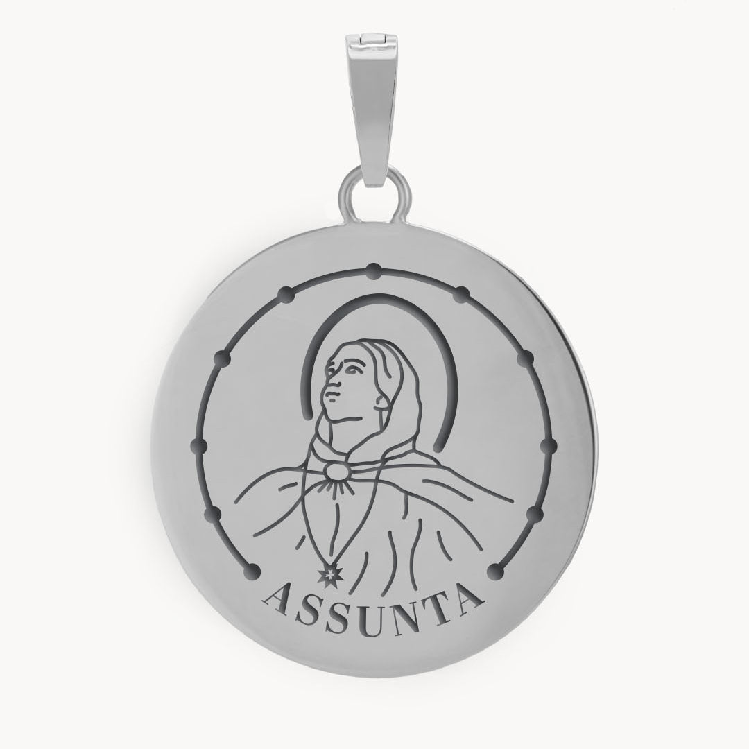 Marija Assunta Pendant, Silver