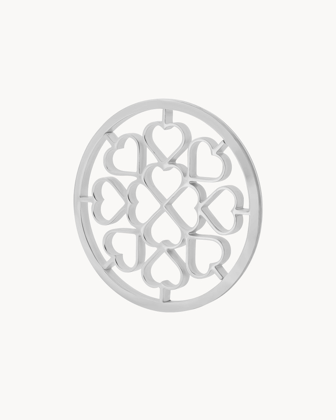 Hearts Twist Back, Silver