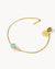 March Bridal Birthstone Signature Bracelet Set, Gold