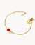 January Bridal Birthstone Signature Bracelet Set, Gold