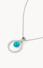 May Birthday Halo Necklace Set, Silver