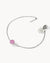 February Bridal Birthstone Signature Bracelet Set, Silver