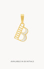 B Dainty Siġill Initial Pendant