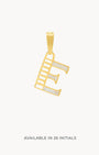 E Dainty Siġill Initial Pendant