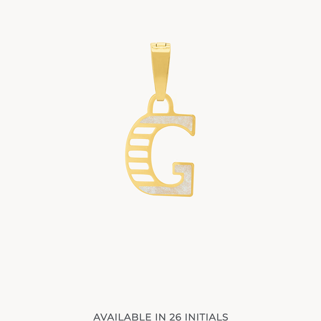G Dainty  Siġill Initial Pendant