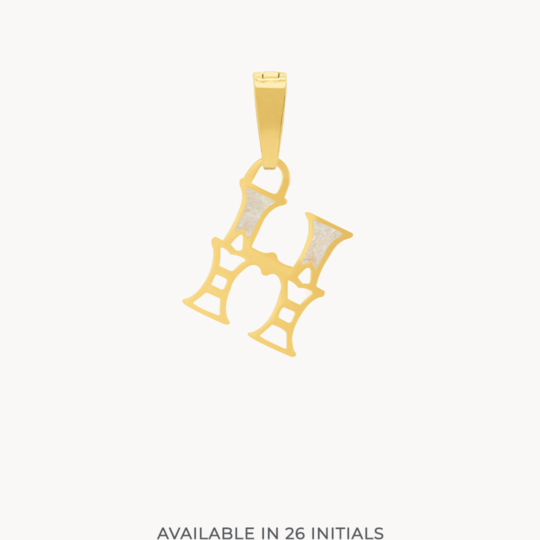 H Dainty Siġill Initial Pendant