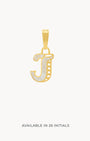 J Dainty Siġill Initial Pendant