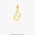 U Dainty Siġill Initial Pendant