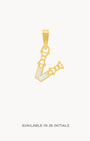 V Dainty  Siġill Initial Pendant