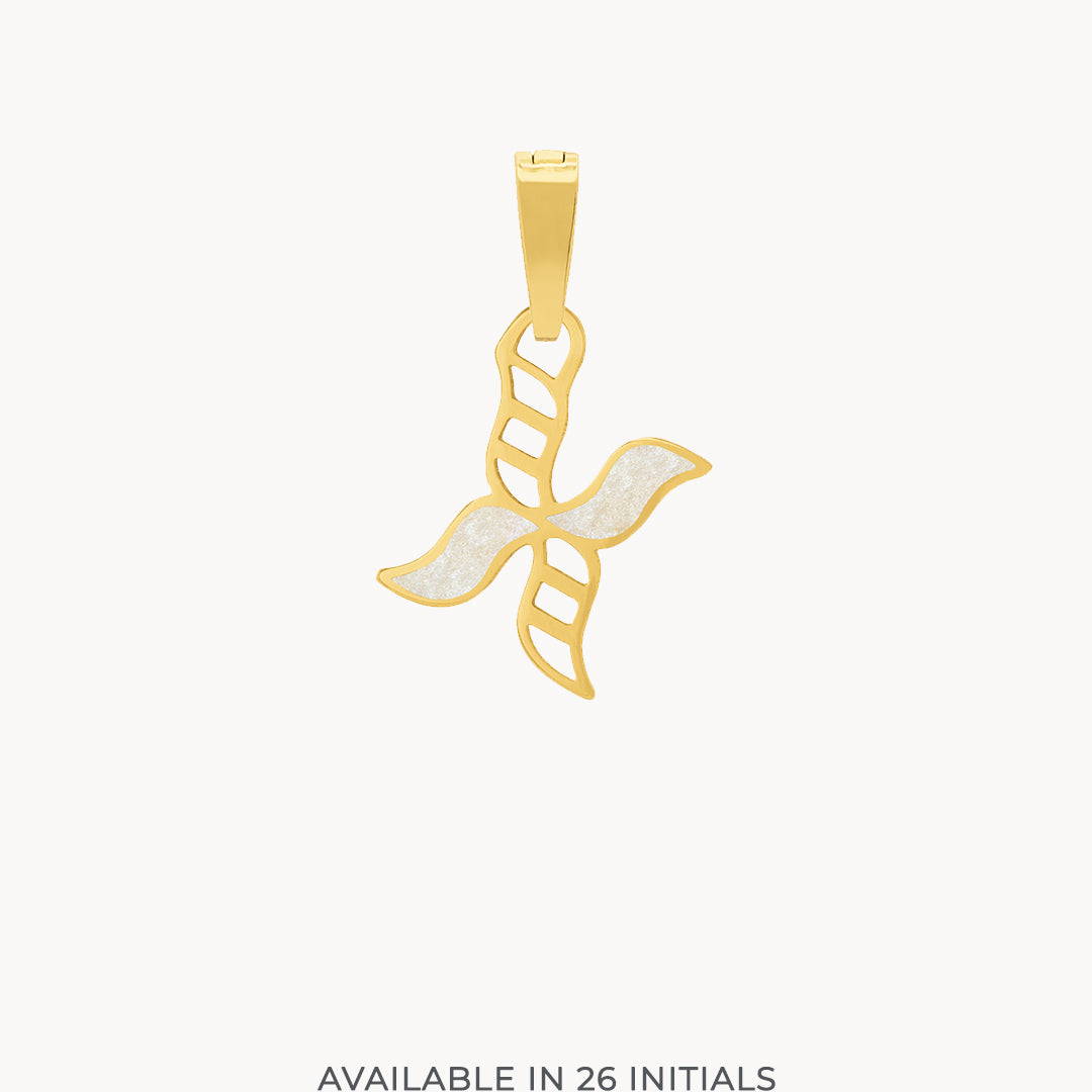 X Dainty Siġill Initial Pendant