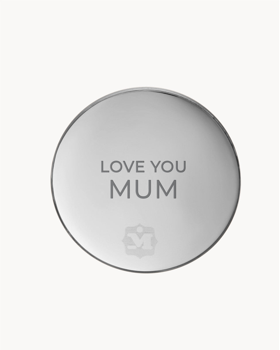 Mother's Day Twist Back Pendant, Silver