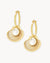 April Lucky Vibes Birthstone Earrings Set, Gold