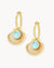 March Lucky Vibes Birthstone Earrings Set, Gold