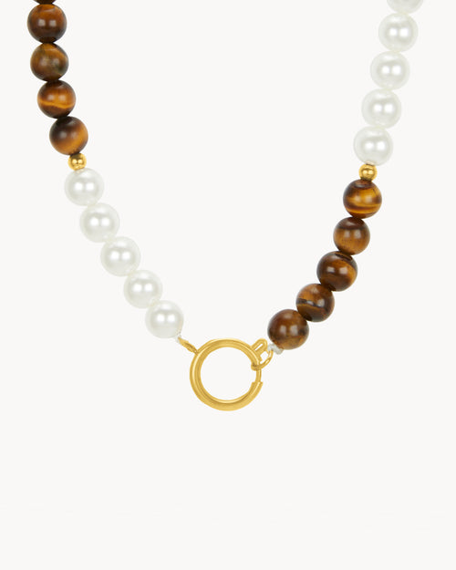 Balance Timeless Pearl and Resilience Charm Chain, Gold