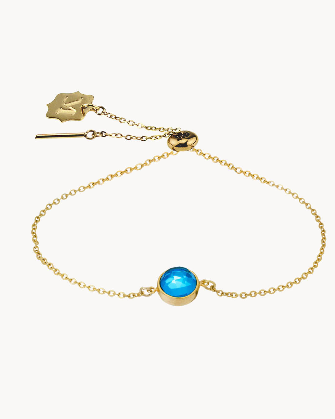 Armband-Set mit Geburtsstein für die Braut, Gold