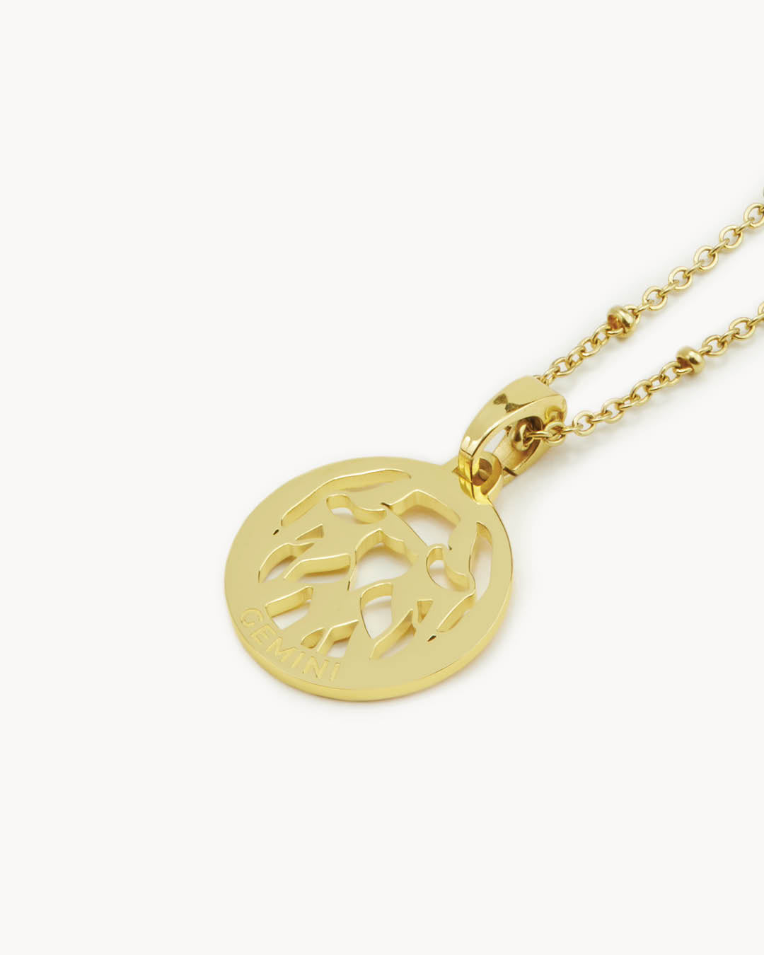 Gemini Zodiac Halsketten-Set, Gold