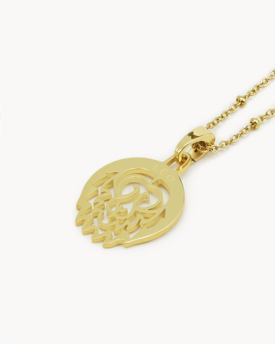 Leo Zodiac Halsketten-Set, Gold