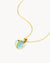 March Birthstone Little Moments Necklace Set, Gold