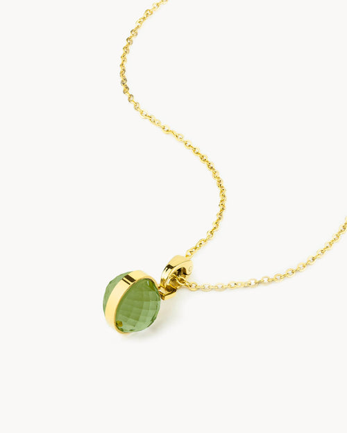 August Birthstone Little Moments Necklace Set, Gold