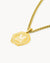 M Siġill Initial Necklace Set, Gold