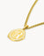 R Siġill Initial Necklace Set, Gold