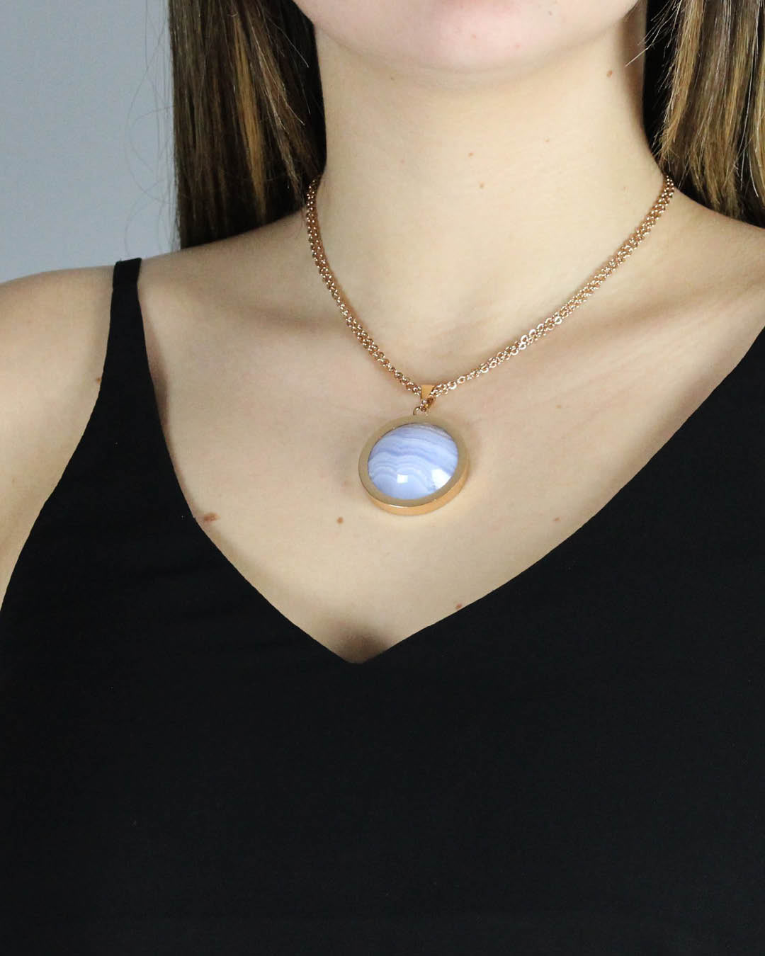 Affection BlueLace Agate Twist Stone