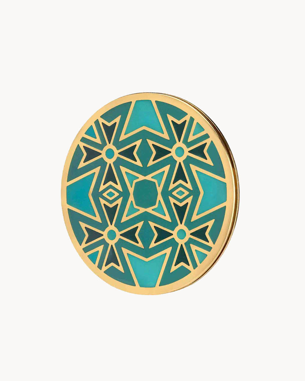 Maltese Cross Maduma Twist Coin Gold, Green