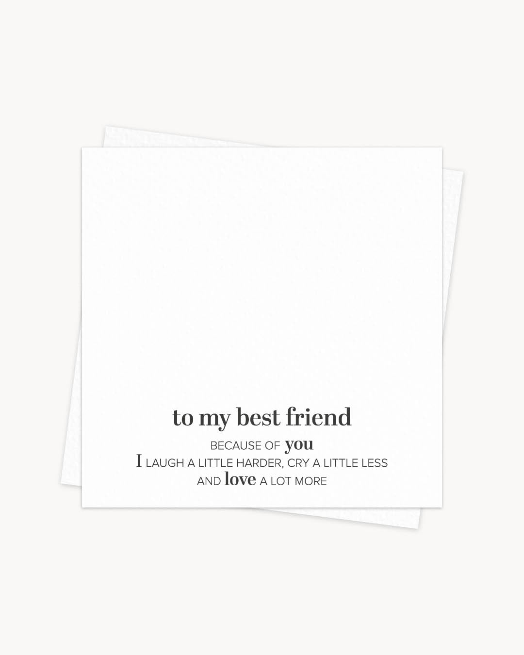 Best Friend Gift Card