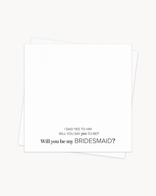 Will You Be My Bridesmaid Gift Card